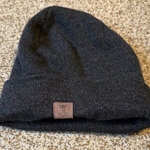 Black Knit Beanie Hat